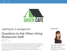 Tablet Screenshot of haven-cafe.com